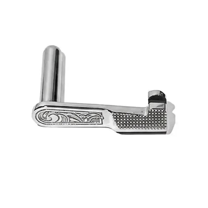 Scrollwork Slide Stop Nickel