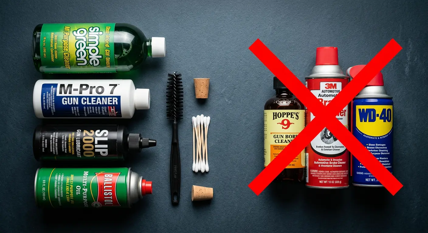 Safe suppressor cleaning solvents vs products to avoid